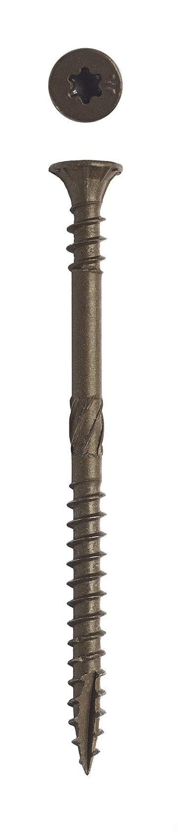 Big Timber SWD10318#10 x 3-1/8 in. Brown Star Drive Bugle Head Softwood Deck Screw 1500 Pack